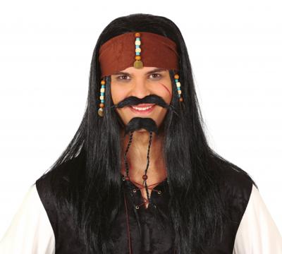 Piratenpruik Jack Warrior