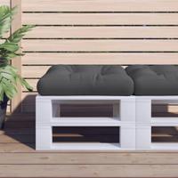 VidaXL Palletkussen 58x58x10 cm stof zwart - thumbnail