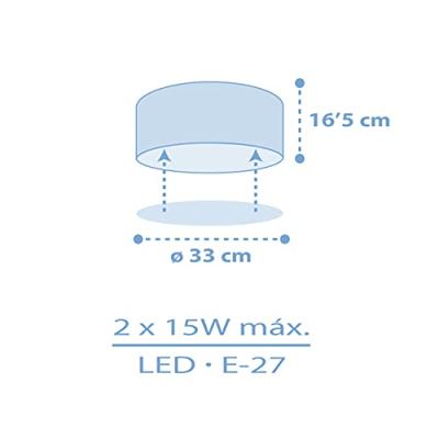 Dalber Sterren plafondlampStar light blauw - 82216T