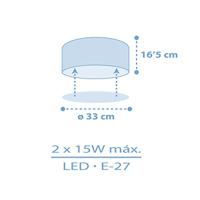 Dalber Sterren plafondlampStar light blauw - 82216T - thumbnail