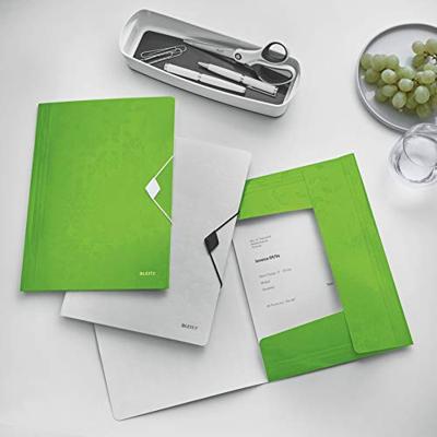 Leitz WOW elastomap met 3 kleppen, uit PP, ft A4, groen