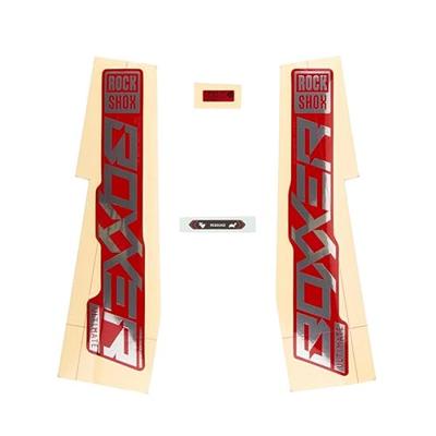 ROCKSHOX decor set decal set rs boxxer ult. f.red
