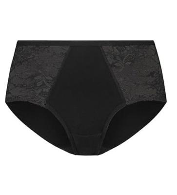 Basics midi lace - kanten dames heupslip - Kanten vrouwen ondergoed - Biologisch katoen - Badstof kruisje