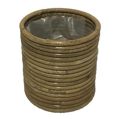 Pot Rond Streep Grey - 14x18 cm Van der Leeden - Van der leeden