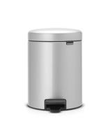 Brabantia pedaalemmer newlcon 5 liter metallic grey - thumbnail