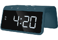 Digitale Wekker met Draadloze Oplader - Dual Alarmklok met Wake Up Light - Pacific Blue (HCG019QI-PB) - thumbnail