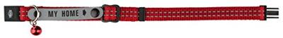 TRIXIE KATTENHALSBAND MET ADRESFLAP MY HOME REFLECTEREND ASSORTI 4 ST