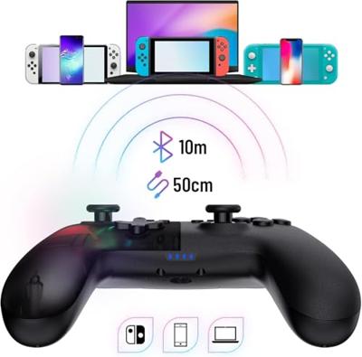 Oniverse Onipad Bluetooth Controller voor Nintendo Switch / PC / IOS / Android Zwart