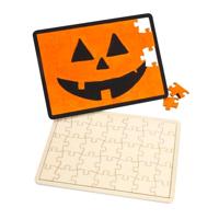 Colorations Maak je eigen houten puzzel, 6st. - thumbnail