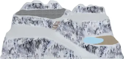 My Village Basis kerstdorp 'Lagazoi' 58x38cm