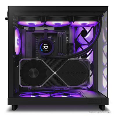 ATX Semi-toren BehuizingNZXT H6 Air Flow Zwart