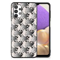 Samsung Galaxy A32 5G Dierenprint Telefoonhoesje Salamander Grey - thumbnail