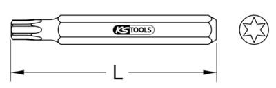 KS TOOLS Ks-tools bit "classic" bit 10mm tx40 ks-tools