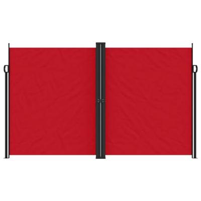 Windscherm uittrekbaar 200x1000 cm rood