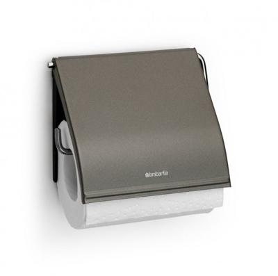 Brabantia renew toiletrolhouder met klep platinum