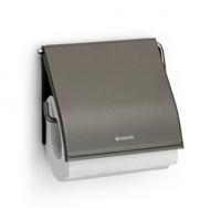 Brabantia renew toiletrolhouder met klep platinum - thumbnail