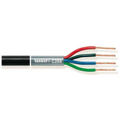 Tasker C288 Speakerkabel 4x2,50mm zwart 100m