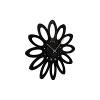 Karlsson - Wall clock Fiore wood veneer black - thumbnail