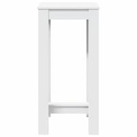 Bartafel 51x50x103,5 cm bewerkt hout wit - thumbnail