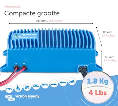 Victron Energy Blue Smart IP67 24/5 Loodaccu-lader 24 V Laadstroom (max.) 5 A Victron Energy Blue Smart IP67 24/5 Loodaccu-lader 24 V Laadstroom (max.) 5 A