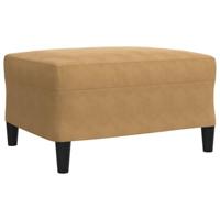 4-delige Loungeset met kussens fluweel bruin - thumbnail