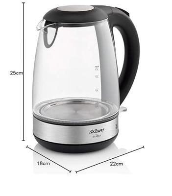 arzum AR3071 Waterkoker Snoerloos Aantal/Volume: 1.7 l Zwart