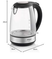 arzum AR3071 Waterkoker Aantal/Volume: 1.7 l Zwart - thumbnail