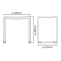 Badkamerkruk Wiesbaden Ridder Trendy Transparant - thumbnail