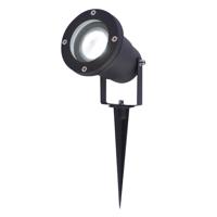 LED prikspot - 4 Watt 345 Lumen - Dimbaar - Kantelbaar - 6500K daglicht wit - GU10 - IP64 Waterdicht - Zwart - Tuinspot - thumbnail
