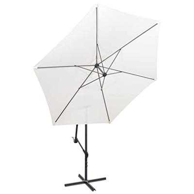 VidaXL Zweefparasol 3 m zandwit VidaXL Zweefparasol 3 m zandwit