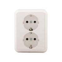 ELSO stopcontact 235404 2f. 16A half verzonken FASHION rw Meerdere kleuren 1 stuk(s) - thumbnail