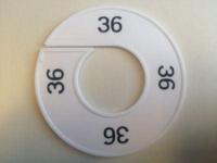 Maatring wit/zwart 36 - thumbnail