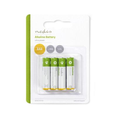 Alkaline batterij AAA | 1,5 V | 4 stuks Alkaline batterij AAA | 1,5 V | 4 stuks