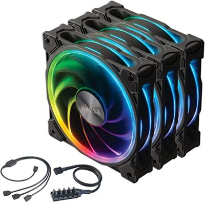 Akasa SOHO AR12 Computer behuizing Ventilator 12 cm Zwart 3 stuk(s) Akasa SOHO AR12 Computer behuizing Ventilator 12 cm Zwart 3 stuk(s)