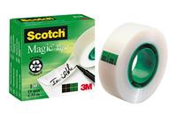 Plakband Scotch Magic Transparant Wit 19 mm x 33 m (12 Stuks) - thumbnail