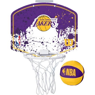 Wilson Basketbalring Nba Team Mini La Lakers Paars/geel 2-delig