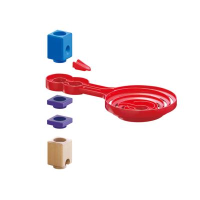 Hape Quadrilla double-sided spiral twist knikkerbaan. 9dlg.