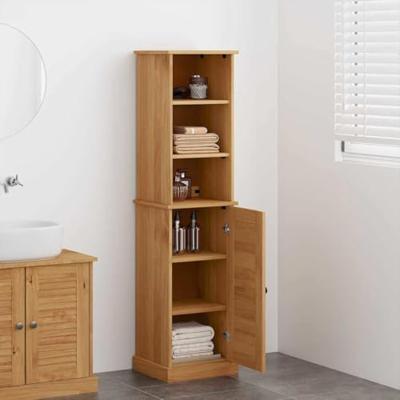 Badkamermeubelset met plank VIGO 2 pcs Bruin en Honingbruin