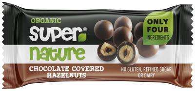 Super Nature Organic Chocolate Covered Hazelnuts Super Nature Organic Chocolate Covered Hazelnuts