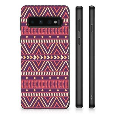 Samsung Galaxy S10 Bumper Case Aztec Paars