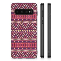 Samsung Galaxy S10 Bumper Case Aztec Paars - thumbnail