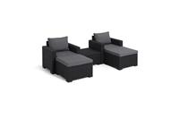 Allibert California Balkonset Deluxe - 2 a 4 personen - Grafiet - thumbnail