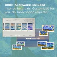 TCL 75-inch klasse QLED 4K Smart NXTFrame TV met Google TV (75A300W, model 2024) Dolby Vision HDR & Dolby Atmos, ingebouwde Google Assistant met spraakafstandsbediening, werkt met Alexa, streaming - thumbnail