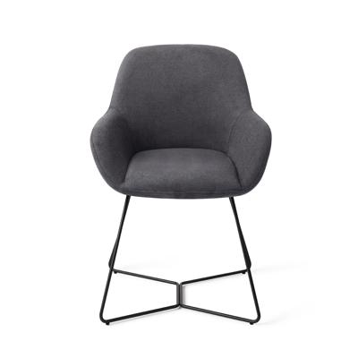 Jesper Home Kushi eetkamerstoel Black-Out beehive black