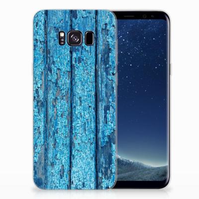 Samsung Galaxy S8 Plus | Bumper Hoesje | Wood Blue
