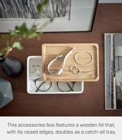 Yamazaki Sieraden- & Accessoire doos - Rin - Wit - thumbnail