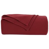 VidaXL Gooi deken bordeaux rood 170 x 130 cm fleece - thumbnail