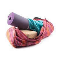 Yogamat Tas Katoen Roze Gestreept - thumbnail