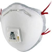 3M Stofmasker FFP3 8833 Wegwerp VE=10 - 8833 - thumbnail