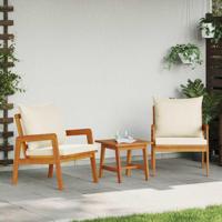 Bistroset 3 pcs Bruin 59.5 x 65 x 72 cm Massief Acaciahout - thumbnail